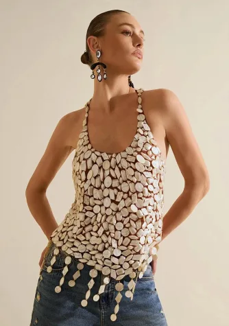 Vestido Tul detalles bordado